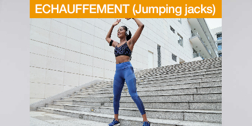 Echauffement Jumping jacks